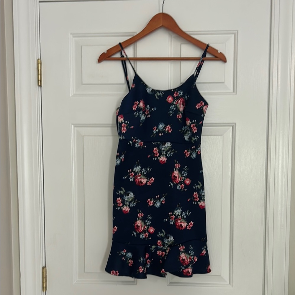 Aqua Brand Navy and White Dress